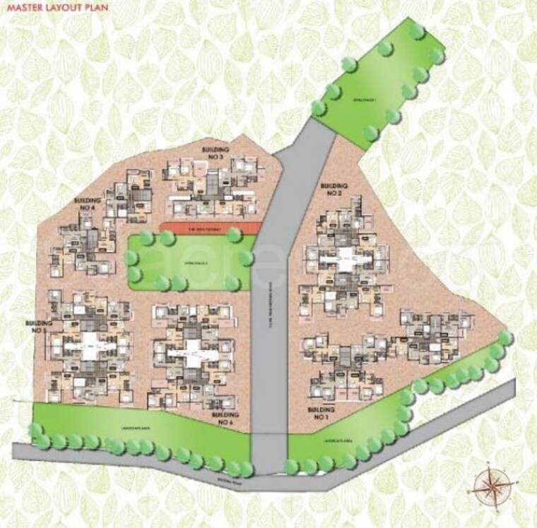 Master Plan, space-prakriti-sparsh 1 Bedroom 30 Sq.Mt. Apartment In Vaje Navi Mumbai 10456846