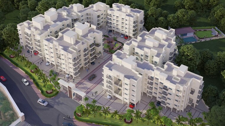 Exterior View, space-prakriti-sparsh 1 Bedroom 30 Sq.Mt. Apartment In Vaje Navi Mumbai 10456846