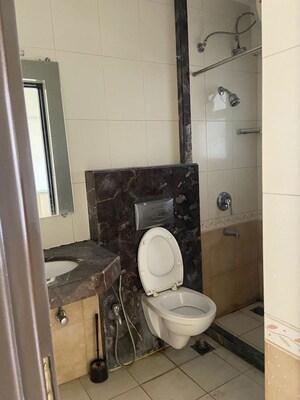 Bathroom in 3 BHK Apartment at Aristo Pearl Residency, Prabhadevi – for Rent