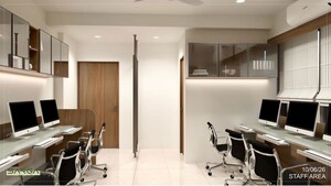 Team Area in  Office Space at Goyal Titanium Business Park, Makarba – for Rent