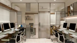 Team Area in  Office Space at Goyal Titanium Business Park, Makarba – for Rent