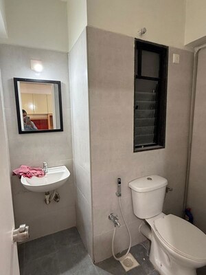 Bathroom in  Office Space at Shilp Epitome, Bodakdev – for Rent