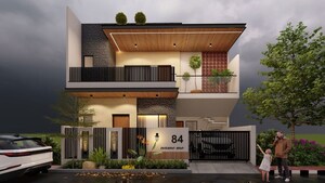 3 BHK Villa – Exterior View View at Arsha Madhav Greens, Gomti Nagar - for Sale