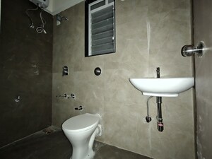 Bathroom in 2 BHK Apartment at Mahavir Kalpavruksha, Ghodbunder Road – for Rent