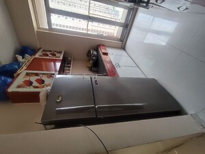 Kitchen in 1 BHK Apartment at Rajaram Sukur Sapphire, Ghodbunder Road – for Rent