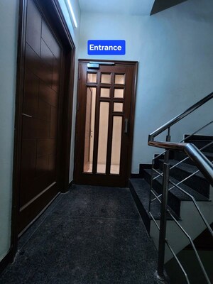 Staircase in 2.5 BHK Builder Floor at Aerocity – for Rent