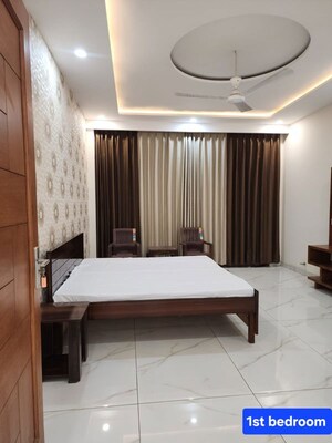 Bedroom in 2.5 BHK Builder Floor at Aerocity – for Rent