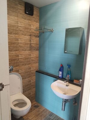Bathroom in 1 BHK Apartment at Lodha Crown Quality Homes, Majiwada – for Rent