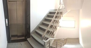 Staircase in 4 BHK Builder Floor at Ansal Sushant Lok I, Sector 43 – for Rent