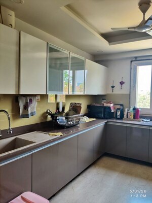 Kitchen in 3 BHK Builder Floor at South City 1 – for Rent