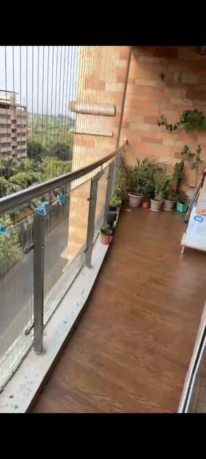 Balcony in 3.5 BHK Apartment at Vijay Orion II, Ghodbunder Road – for Rent