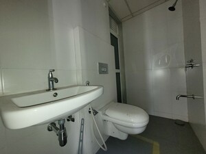 Bathroom in 1.5 BHK Apartment at Godrej Emerald, Ghodbunder Road – for Rent