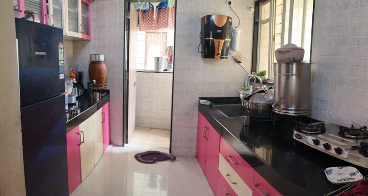 Kitchen, millennium-acropolis 2 Bedroom 710 Sq.Ft. Apartment In Wakad Pune 10460367