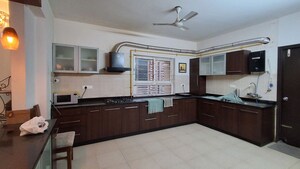 Kitchen in 3 BHK Apartment at Ramky Towers Gachibowli, Gachibowli – for Rent