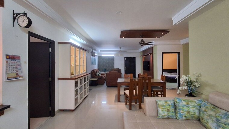 Living Room, ramky-towers-gachibowli 3 Bedroom 2350 Sq.Ft. Apartment In Gachibowli Hyderabad 10460364