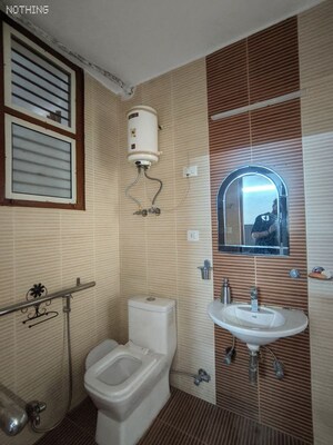 Bathroom in 3 BHK Builder Floor at Wazirabad – for Rent