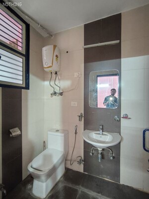 Bathroom in 3 BHK Builder Floor at Wazirabad – for Rent