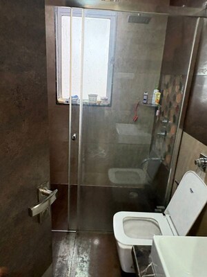 Bathroom in 1 BHK Apartment at Raunak Bliss B2, Ghodbunder Road – for Rent