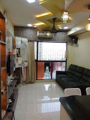 Living Room in 2 BHK Apartment at Lodha Crown Quality Homes, Majiwada – for Rent