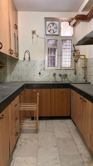 Kitchen in 3 BHK Apartment at Kalibari Apartments, Sector 21d – for Rent