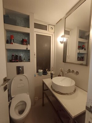 Bathroom in 3.5 BHK Apartment at Lodha Fiorenza, Goregaon East – for Rent