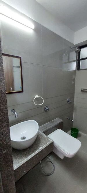 Bathroom in 3 BHK Apartment at Gala Orchid Sky, Shela – for Rent