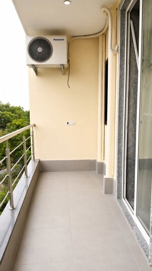 Balcony in Studio Builder Floor at Sushant Lok ii – for Rent