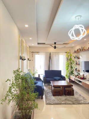 Living Room in 2 BHK Apartment at Ramky One North, Yelahanka – for Rent
