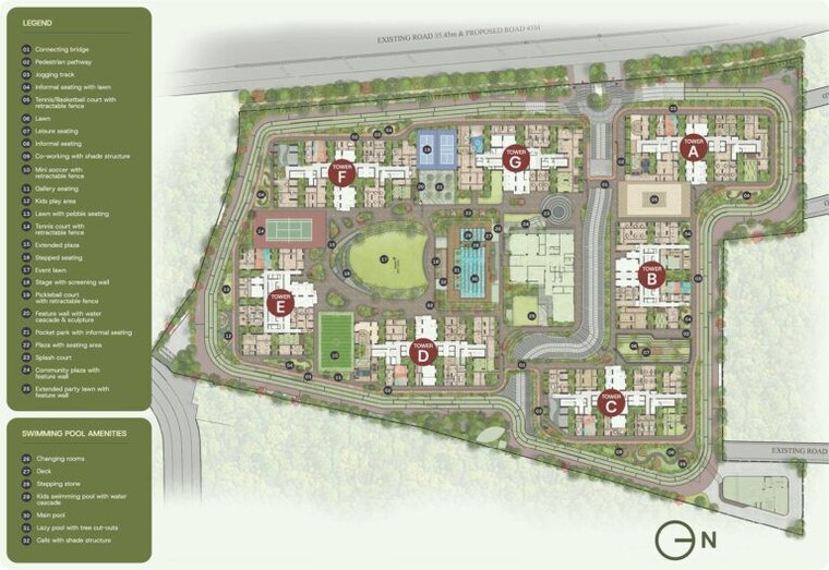 Master Plan, sri-jagathswapna-spanesta 2 Bedroom 2300 Sq.Ft. Villa In Bacharam Hyderabad 10460743