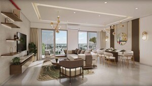 Living Room in 3.5 BHK Apartment at Mahindra Blossom, Whitefield – for Sale