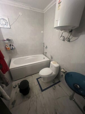 Bathroom in 3 BHK Builder Floor at Safdarjung Enclave – for Rent