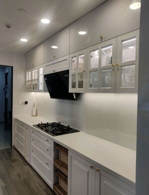Kitchen in 3 BHK Apartment at Lodha World One, Worli – for Rent