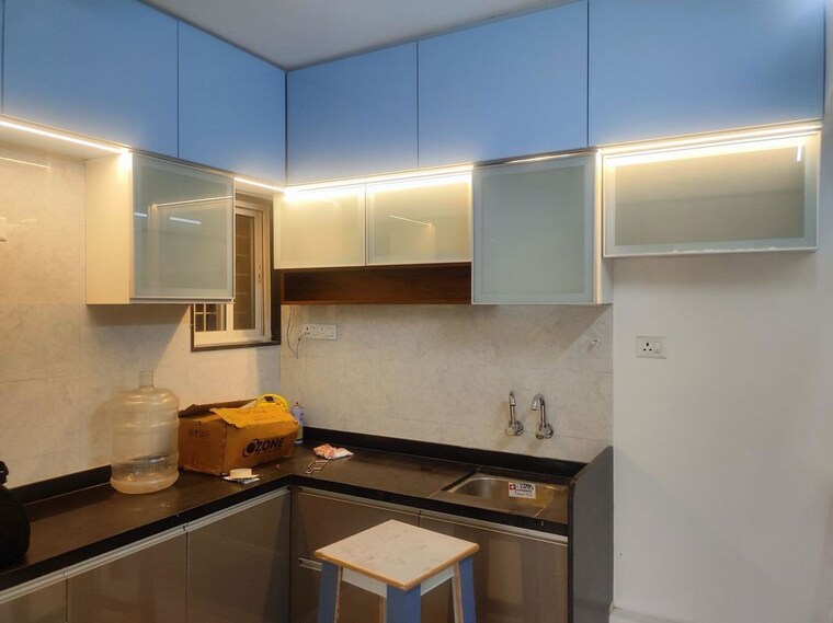 Kitchen, millennium-pacific 2 Bedroom 1200 Sq.Ft. Apartment In Tathawade Pune 10460896