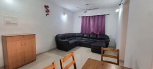 Living Room in 2 BHK Apartment at Magarpatta Daffodils Apartment, Hadapsar – for Rent