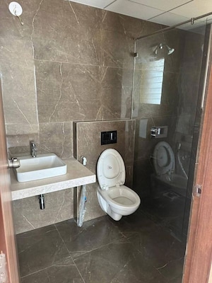 Bathroom in 2 BHK Apartment at Goel Ganga Platino, Kharadi – for Rent