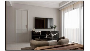 Living Room in 4 BHK Builder Floor at Dlf Phase I – for Sale