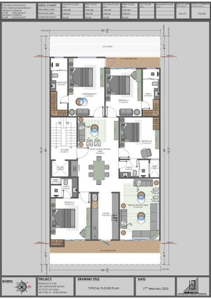 Floor Plan in 4 BHK Builder Floor at Sector 57 – for Sale