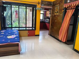 Living Room in 1 BHK Apartment at Alaknanda CHS Nerul, Nerul Sector 19a – for Rent