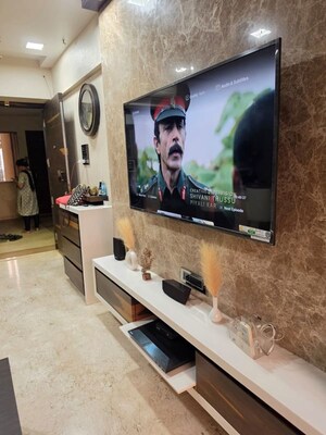 Tv Room in 3 BHK Apartment at Chandak Paloma, Goregaon East – for Rent