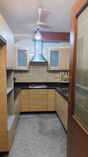 Kitchen in 3 BHK Builder Floor at Sarvapriya Vihar – for Rent
