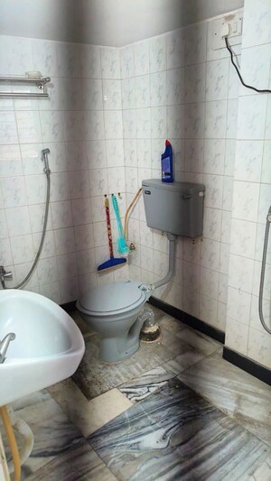 Bathroom in 2 BHK Apartment at Savitri Smriti CHS, Santacruz East – for Rent