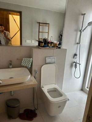 Bathroom in 3 BHK Apartment at PS One 10, New Town – for Rent