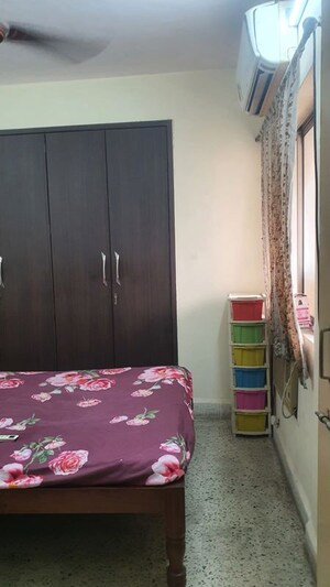 Bedroom in 1 BHK Apartment at Rutu Enclave, Kasarvadavali – for Rent