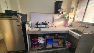 Kitchen in 1 BHK Apartment at Rutu Enclave, Kasarvadavali – for Rent