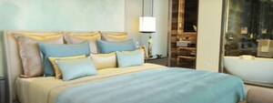 Living Room in 4 BHK Apartment at K Raheja Artesia, Worli – for Rent