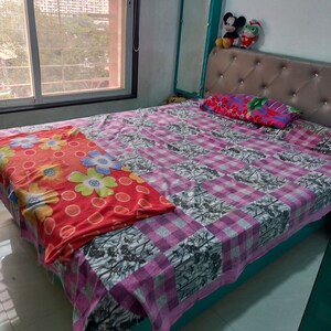 Bedroom in 2 BHK Apartment at GK St Kanwarram Palacio, Moshi – for Rent