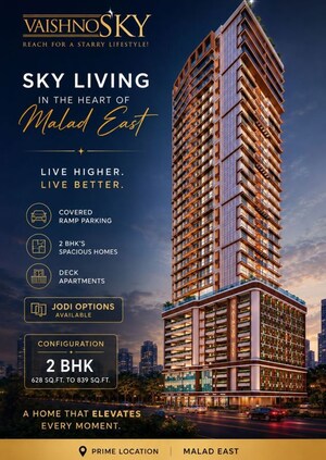1 BHK Apartment – Exterior View View at Vaishno Sky, Malad East - for Sale