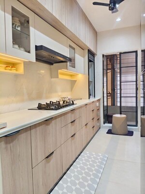 Kitchen in 2.5 BHK Apartment at Oberoi Realty Springs, Andheri West – for Rent
