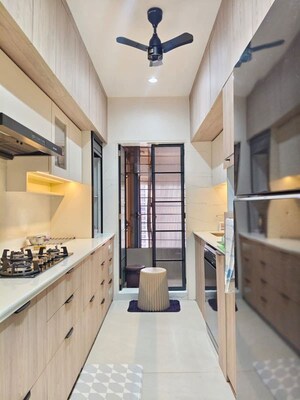 Kitchen in 2.5 BHK Apartment at Oberoi Realty Springs, Andheri West – for Rent
