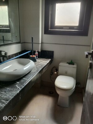Bathroom in 3 BHK Builder Floor at Greater Kailash I – for Rent